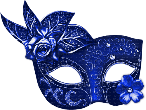 maske blau blue - zdarma png