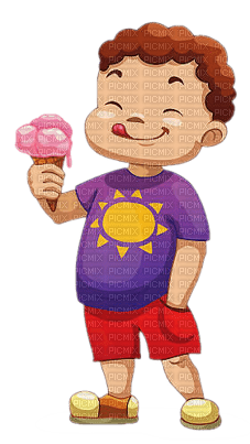 ice cream child boy - kostenlos png