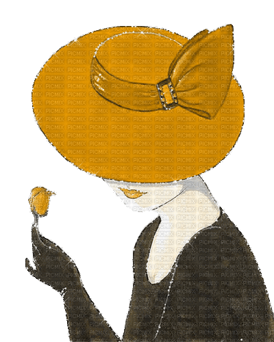 dolceluna woman brown fashion hat gif glitter - GIF animé gratuit