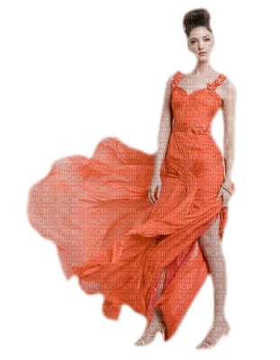 Kaz_Creations Woman Femme Orange - png grátis
