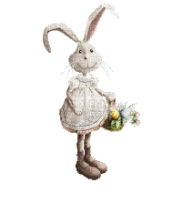 Animated Easter Bunny - GIF เคลื่อนไหวฟรี