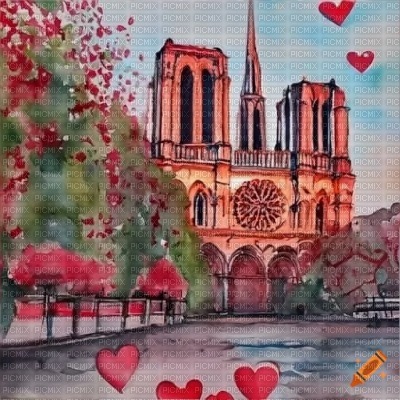 Valentines Day Notre Dame - ingyenes png