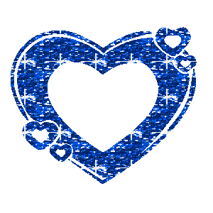 corazon azul - Gratis animeret GIF