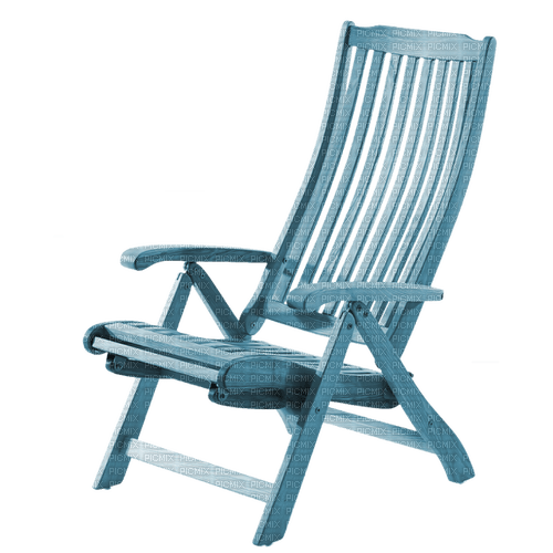 kikkapink deco scrap blue chair - PNG gratuit