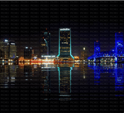 harbour night  lights - Ingyenes animált GIF