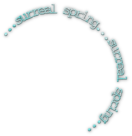 soave text surreal spring teal - 免费PNG
