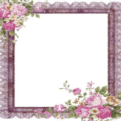 frame flowers vintage kikkapink - darmowe png