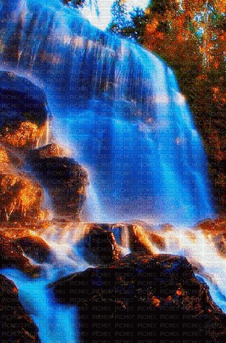 Rena Hintergrund Wasserfall animated - GIF เคลื่อนไหวฟรี