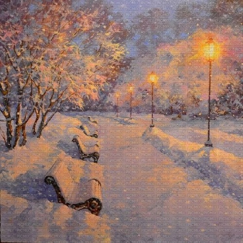 Background Winter Evening - 免费PNG