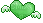 green heart gif - Ilmainen animoitu GIF