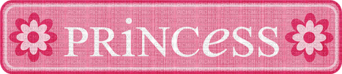 Princesse Texte Rose - PNG gratuit