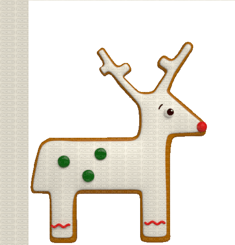 Christmas Cookie Deer - Бесплатный анимированный гифка