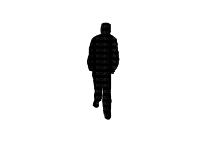 wandelende man - Bezmaksas animēts GIF