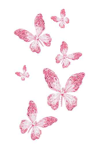 Animated.Butterflies.Pink - By KittyKatLuv65 - Ücretsiz animasyonlu GIF