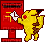 pikachu sending mail - GIF animasi gratis