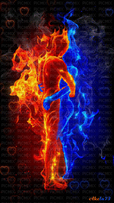 pareja roja y azul,adolgian - GIF เคลื่อนไหวฟรี