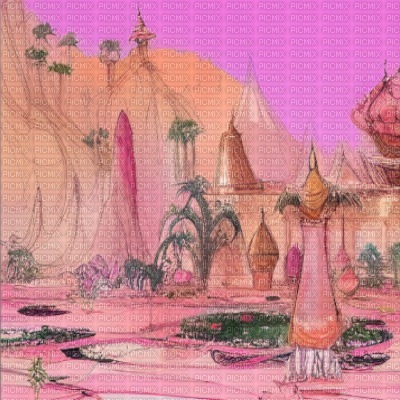 Pink Oasis Background - gratis png