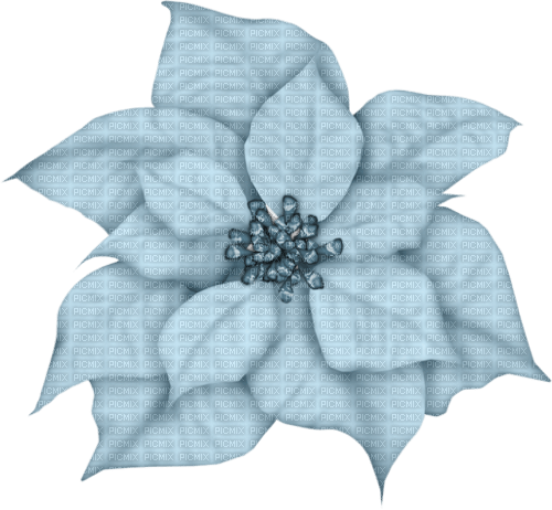 Blue Flower.Christmas.Noël.Victoriabea - PNG gratuit