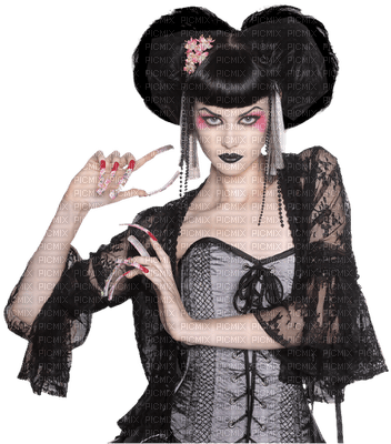 Kaz_Creations Gothic Woman Femme - Free PNG