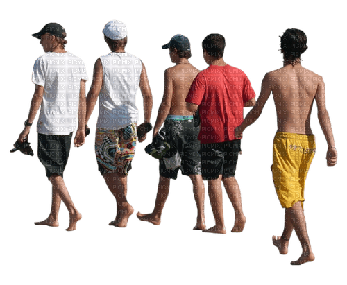 killar på stranden - δωρεάν png
