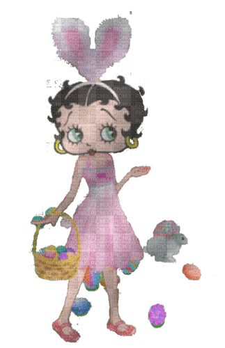 betty boop easter - png ฟรี