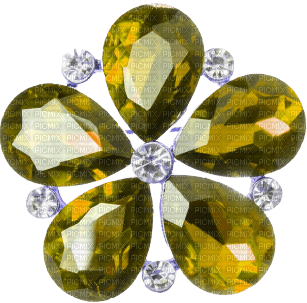 Diamond Flower Yellow - By StormGalaxy05 - nemokama png