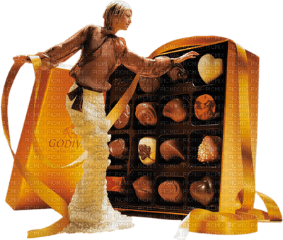 Kaz_Creations Woman Femme  Chocolates - 免费PNG