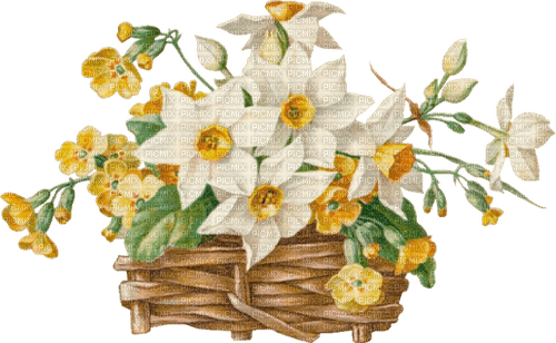 Frühlingsblumen Vintage - png ฟรี