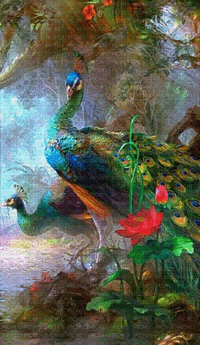Peacock - Nemokamas animacinis gif