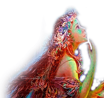 Y.A.M._Fantasy girl Josephine Wall - PNG gratuit