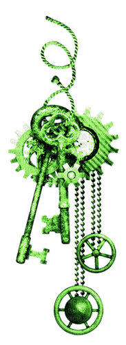 Steampunk.Deco.Green - δωρεάν png