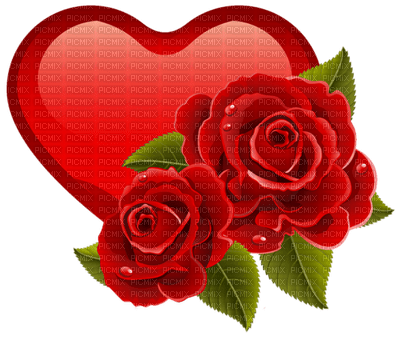 Kaz_Creations Deco Heart Love Hearts Flowers - PNG gratuit