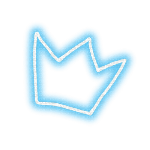 Neon Crown Blue ♫{By iskra.filcheva}♫ - PNG gratuit