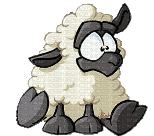 sheep gif mouton - GIF animé gratuit