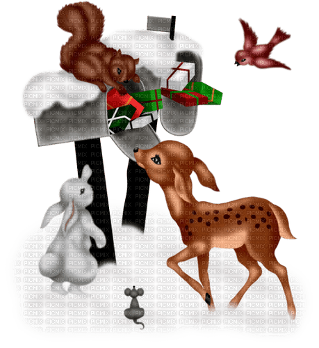 loly33 biche hiver - 免费PNG