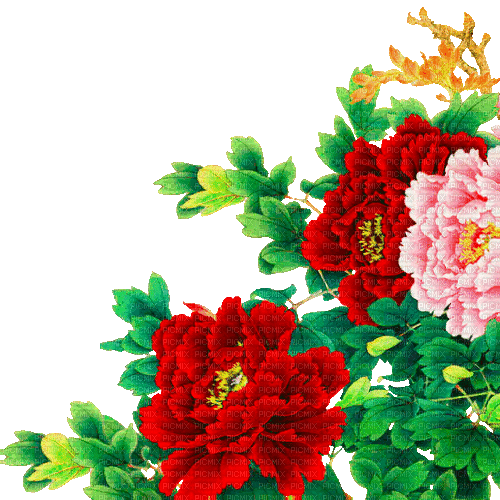 Y.A.M._Japan Spring Flowers Decor - Animovaný GIF zadarmo