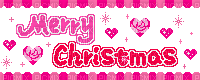 pink merry christmas text - Darmowy animowany GIF