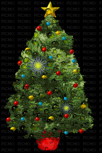 Christmas Tree - Безплатен анимиран GIF