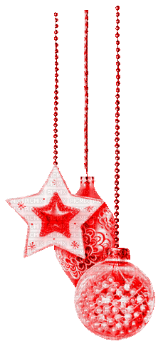 Ornaments.Red.Animated - KittyKatLuv65 - GIF animé gratuit