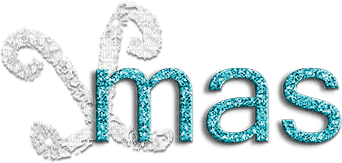 soave text christmas deco white teal - png gratis
