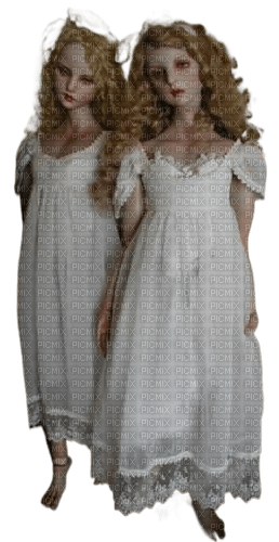 Gothic.Twins.jumeaux.Girls.Victoriabea - Free PNG