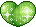 Green Heart - GIF animado gratis
