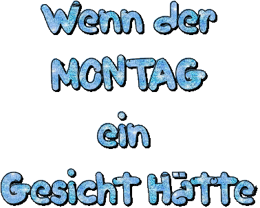 Montag - Zdarma animovaný GIF