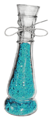 minou-turquoise-bottle-turkos-flaska - ücretsiz png