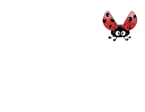 ♡§m3§♡ SPRING LADYBUG WINGS ANIMATED RED GIF - GIF animate gratis