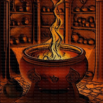 Orange Cauldron Room - безплатен png