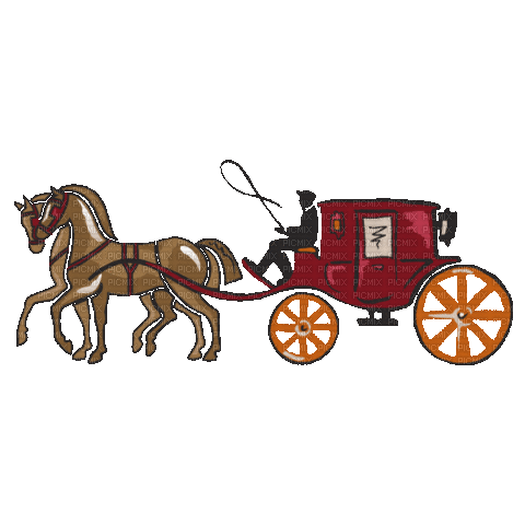 Horse & Carriage - Free animated GIF