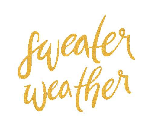 Sweater Weather Autumn Text Gif - Bogusia - Free animated GIF