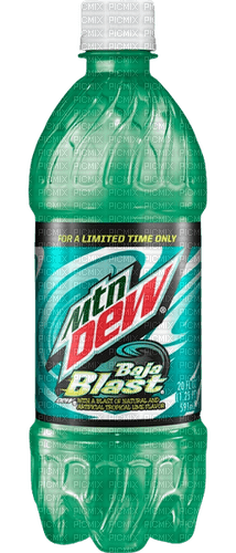BAjA BLAST taco bell mountain dew bottle - безплатен png