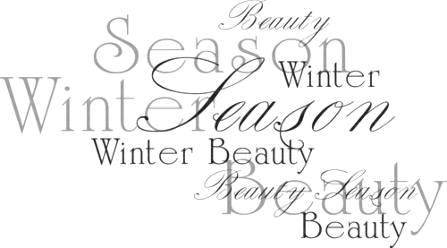 Winter.Beauty.Season.Text.Deco.Victoriabea - Free PNG